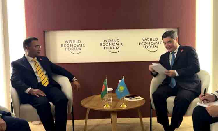 Kazakh PM meets Tarique Rahman