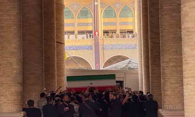 Supreme leader's body arrives at Tehran religious complex for funeral