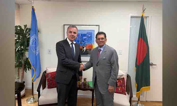 UNGA President-elect Khalilur meets European leaders in New York