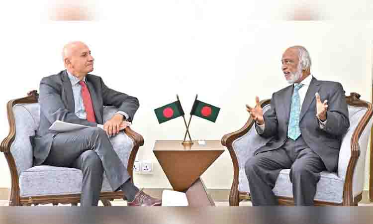 Moyeen Khan stresses Dhaka-Rome cooperation in economy, jobs, skilled manpower development