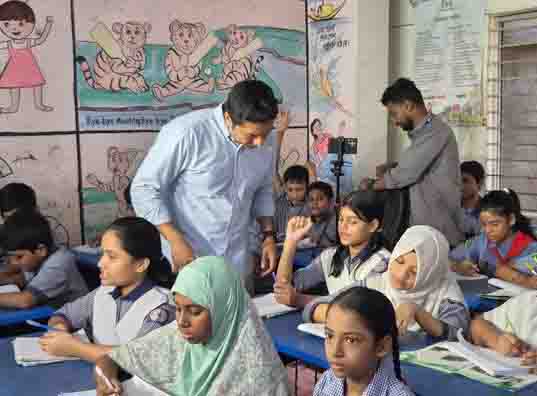 Bobby Hajjaj stresses joyful learning assesses students' skills with learning toys